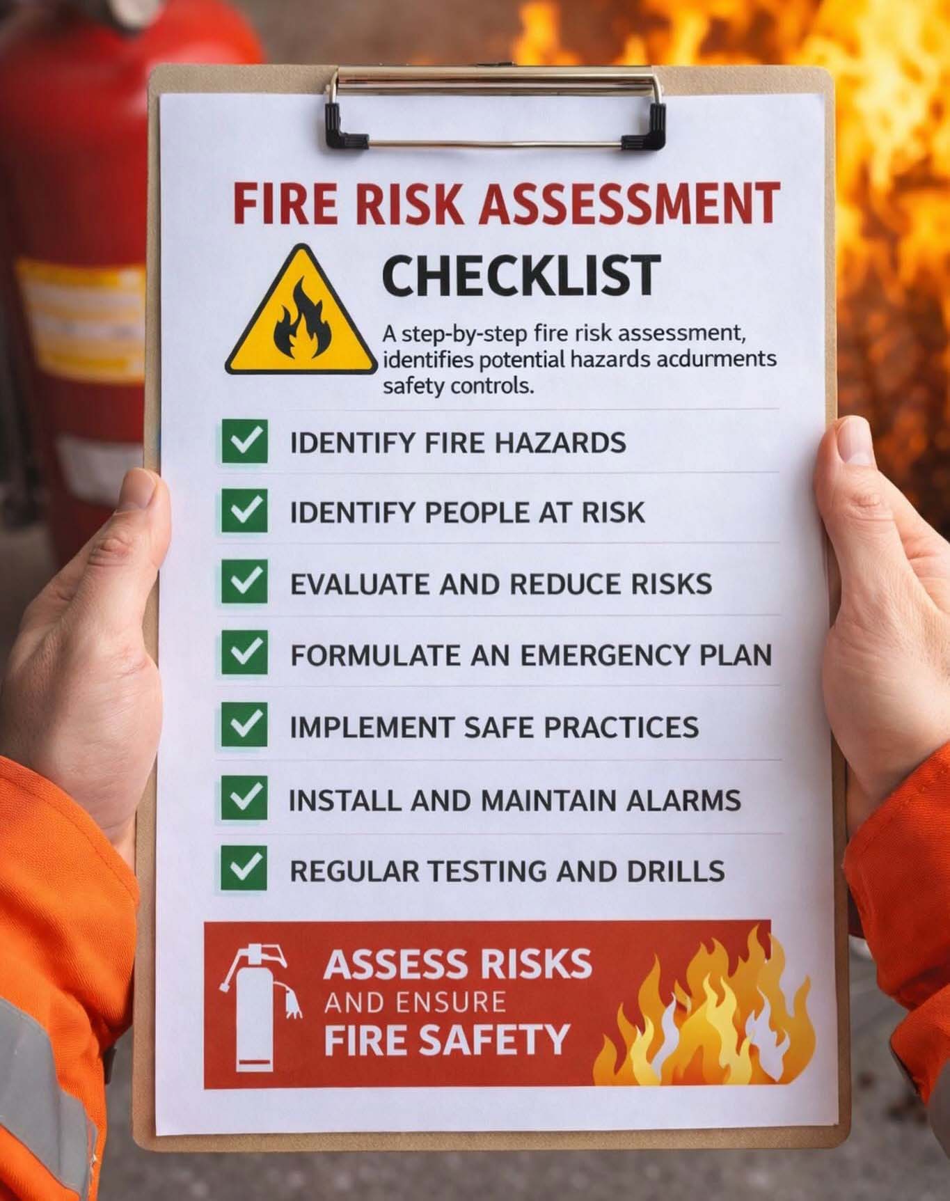 Fire risk assessment checklist